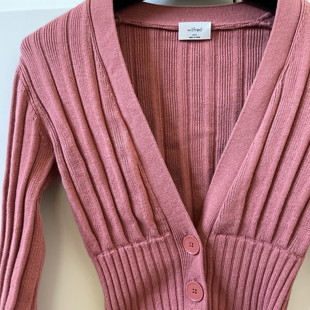 Aritzia Plunge Front Cardigan